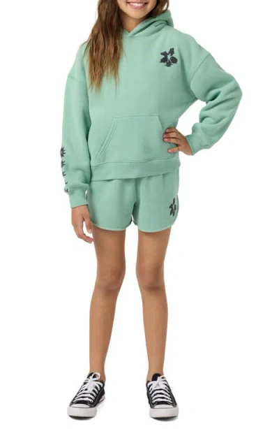 O'neill Kids' Tropic Melt Scallop Shorts In Green