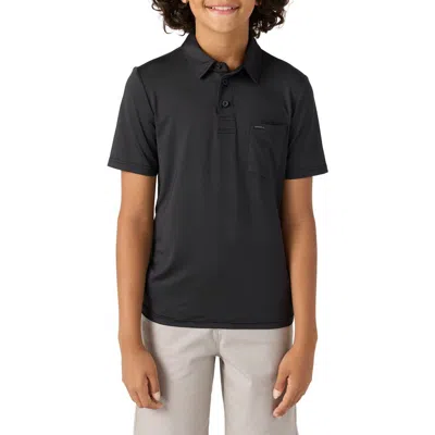 O'neill Kids' Trvlr Performance Polo In Black