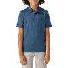 O'neill Kids' Trvlr Performance Polo In Navy Heather