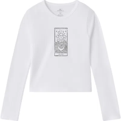 O'neill Kids' Willa Starry Night Graphic T-shirt In White