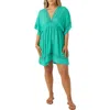 O'neill Kleo Cover-up Minidress In Peacock Green