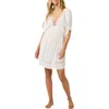 O'neill Kleo Cover-up Minidress In Vanilla