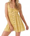 O'neill Korie Dress In Mimosa In Transparent