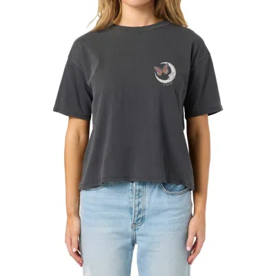 O'neill La Luna Cotton Graphic T-shirt In Black