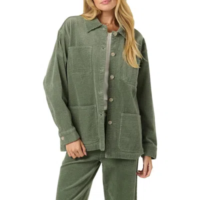 O'neill Langford Corduroy Shacket In Green
