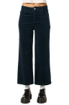 O'neill Langford High Waist Crop Corduroy Pants In Blue