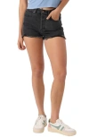 O'neill Juniors' Lanisa Drifter Cotton Denim Shorts In Washed Black