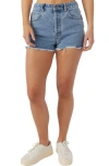 O'neill Lanisa High Waist Denim Cutoff Shorts In Drifter