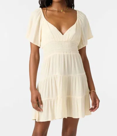 O'NEILL LAYKEN SOLID MINI DRESS IN TAPIOCA
