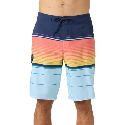 O'neill Leennox Stripe Board Shorts In Sky Blue