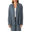 O'neill Leni Oversize Cotton Gauze Button-up Shirt In Gray