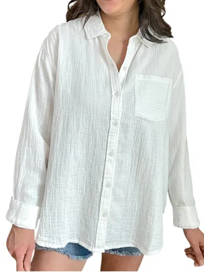 O'neill Leni Relaxed Long Sleeve Top In White