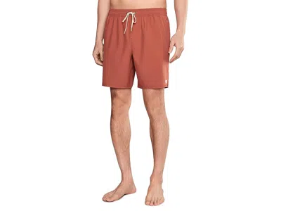 O'neill Lennox Hermosa Solid Volley 17'' Trunk Men's Swimwear Chutney: Sm (26-28" Waist) In Brown