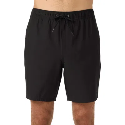 O'neill Lennox Hermosa Solid Volley Swim Trunks In Black
