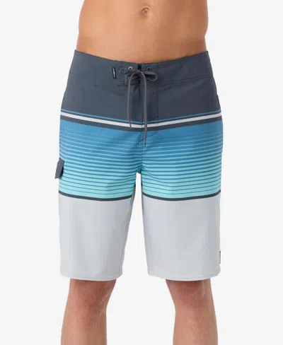 O'neill Lennox Stripe 21" Boardshorts In Fog