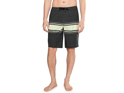 O'neill Lennox Stripe 21'' Boardshorts Men's Swimwear Phantom: 28 In Black