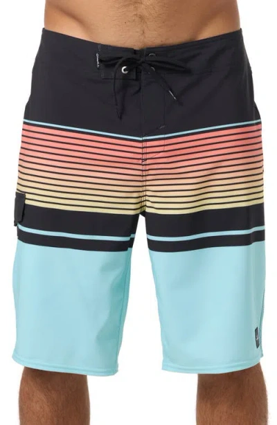 O'neill Lennox Stripe Board Shorts In Blue