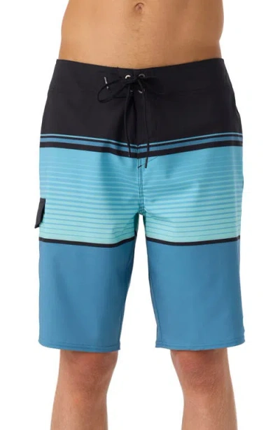 O'neill Lennox Stripe Board Shorts In Copen Blue