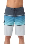 O'neill Lennox Stripe 21" Boardshorts In Fog