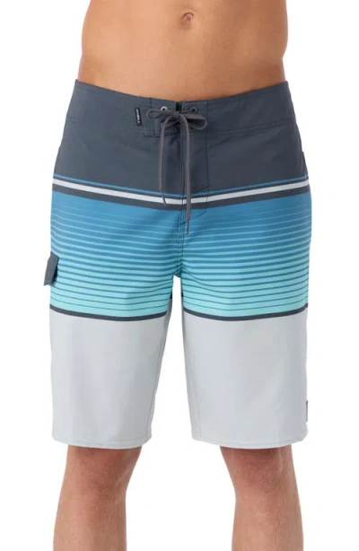 O'neill Lennox Stripe Board Shorts In Fog