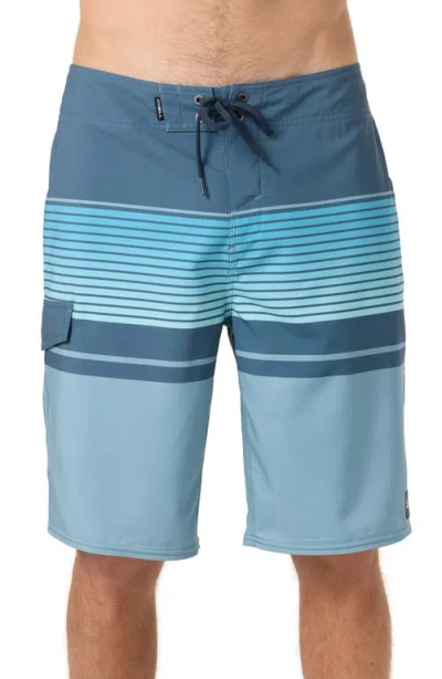 O'neill Lennox Stripe Board Shorts In Gray
