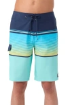 O'neill Lennox Stripe 21" Boardshorts In Navy