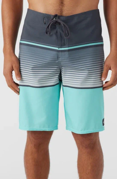 O'neill Lennox Stripe Board Shorts In Turquoise