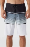 O'neill Lennox Stripe Board Shorts In White