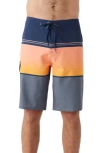 O'neill Lennox Stripe Swim Trunks In Grey