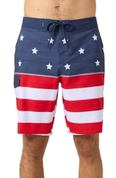 O'neill Lennox Usa 20 Board Shorts In Multi
