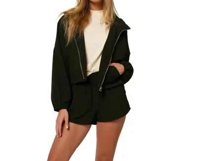 O'neill Lexington Hybrid Jacket In Black In Green