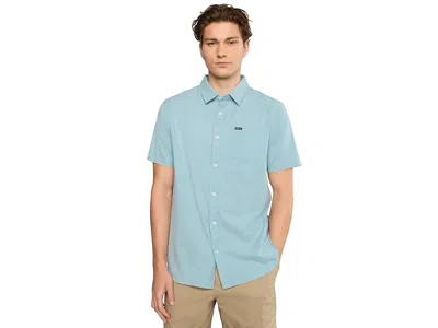 O'neill Light Check Standard Short Sleeve Woven Shirt In Blue