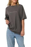 O'neill Linear Scape Graphic Oversized T-shirt In Black