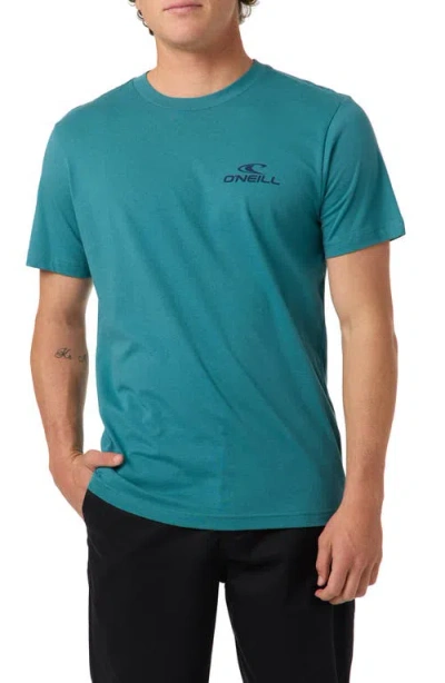 O'neill Lineup Classic Cotton Graphic T-shirt In Blue