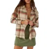 O'neill Juniors' Logan Plaid Cotton Flannel Button-front Shirt In Multi Colored