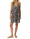 O'neill Loinda Flow Mel Print Cover-up Minidress In Blue