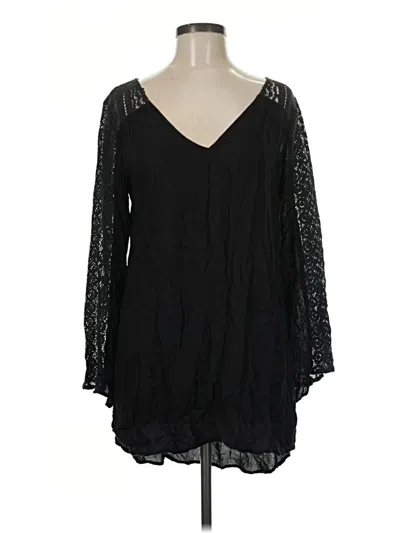 Pre-owned O'neill Long Sleeve Blouse In Black