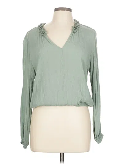 Pre-owned O'neill Long Sleeve Blouse In Green
