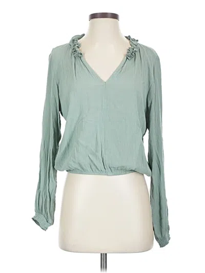 Pre-owned O'neill Long Sleeve Blouse In Green