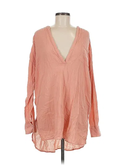 Pre-owned O'neill Long Sleeve Blouse In Pink