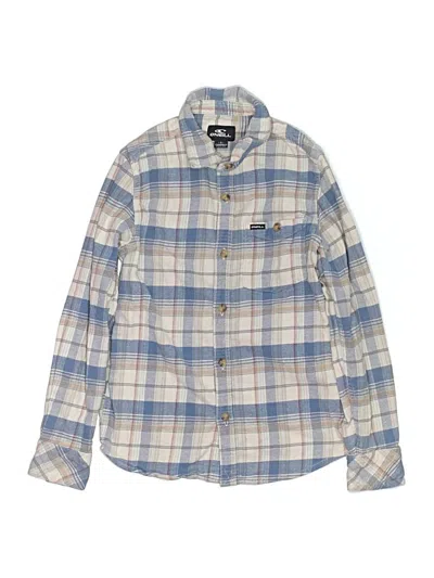 Pre-owned O'neill Kids' Long Sleeve Button Down Shirt In Blue