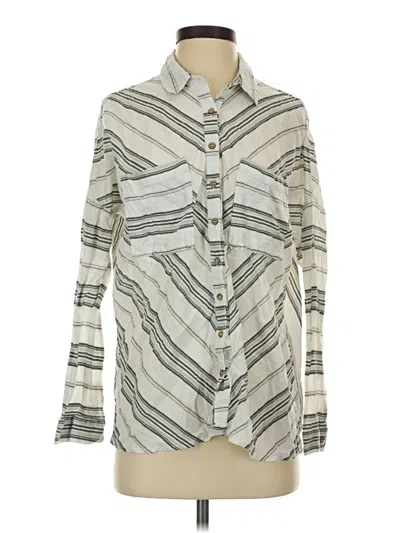 Pre-owned O'neill Long Sleeve Button Down Shirt In Ivory