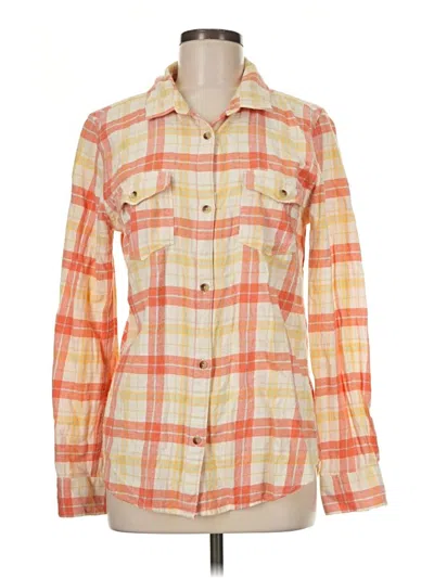 Pre-owned O'neill Long Sleeve Button Down Shirt In Orange