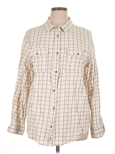 Pre-owned O'neill Long Sleeve Button Down Shirt In Tan