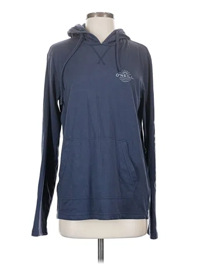 Pre-owned O'neill Long Sleeve Top Blue Cowl Neck Tops