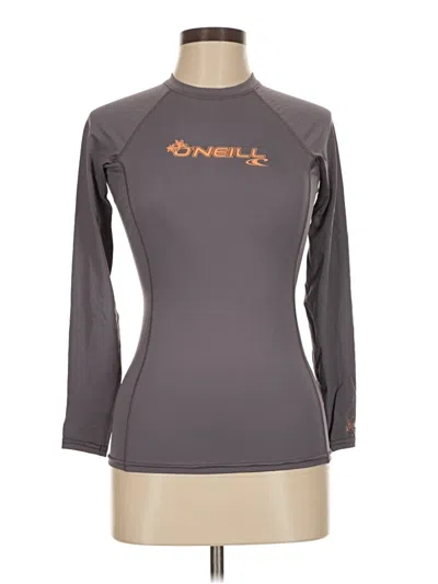 Pre-owned O'neill Long Sleeve T-shirt In Gray