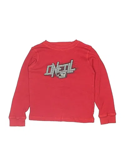 Pre-owned O'neill Kids' Long Sleeve T-shirt In Red