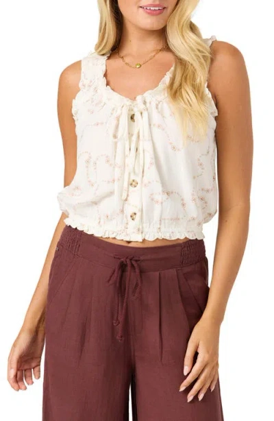 O'neill Louise Swirl Stitch Tank In Animal Print