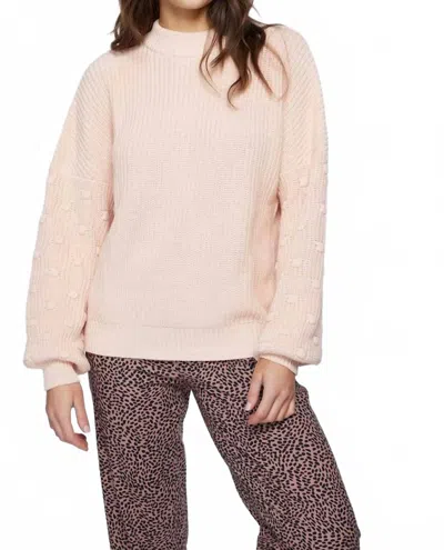 O'neill Lucky Lady Mock Neck Sweater In Blush In Pink