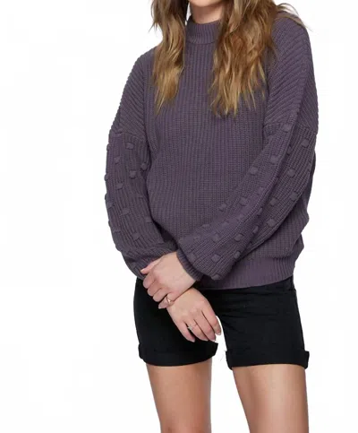 O'neill Lucky Lady Mock Neck Sweater In Slate In Blue